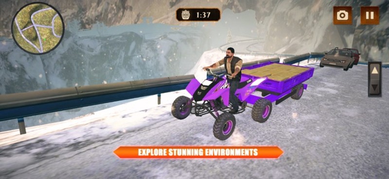 Offroad QuadBike Transport Sim screenshot