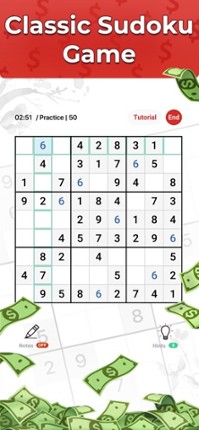 Sudoku: Learn! Solve! Win Cash screenshot