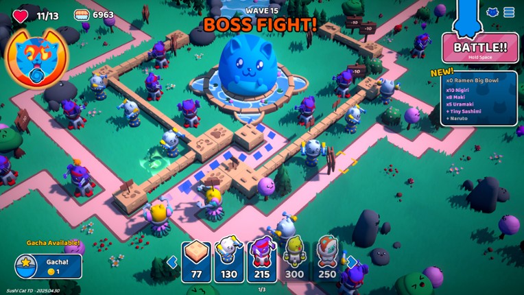 Sushi Cat: Tower Defense screenshot