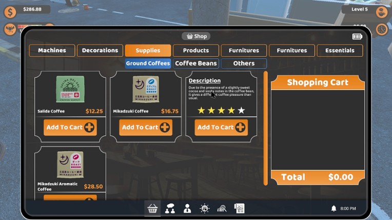 Coffee Bonds: A Neighborhood Simulator screenshot