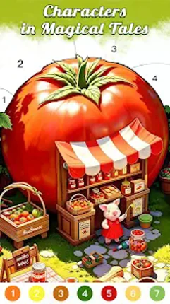 Color Tales Cozy Coloring Book screenshot