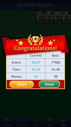 FreeCell Solitaire Classic screenshot