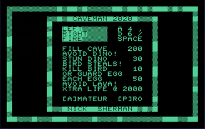 Caveman (VIC 20) Image