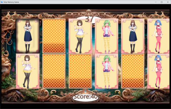 Strip Memory Game screenshot