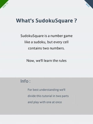 SudokuSquare screenshot