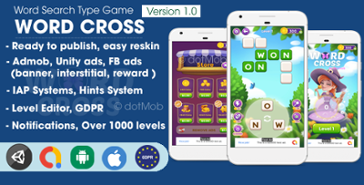 Word Cross - Unity Template Project Image