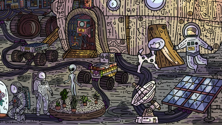 100 Moon Base Cats screenshot