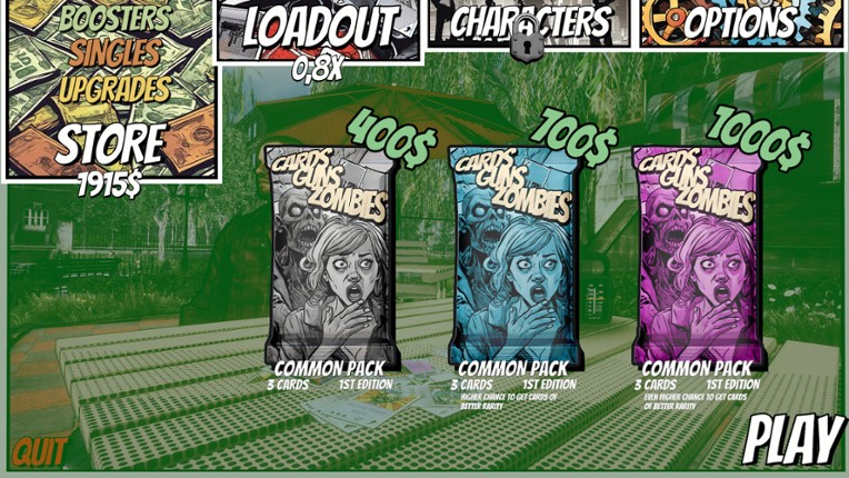 CARDS GUNS ZOMBIES screenshot