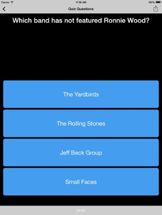 Classic Rock Quiz lite screenshot