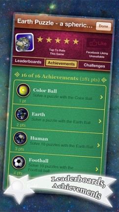 Earth Puzzle - a spherical puzzle game in 3D screenshot