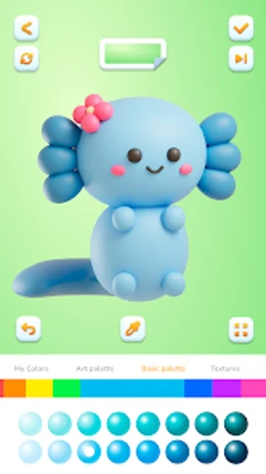 Cute Minis 3D Coloring Book screenshot