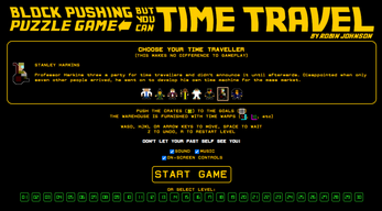 Block Pushing Puzzle Game But You Can Time Travel Image