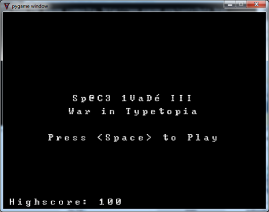 Sp@ce 1vaDé 3 : War in Typetopia Game Cover