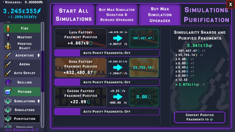 Idle Research screenshot