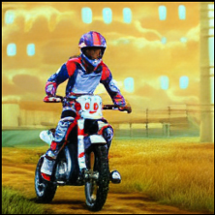 MotoCrossFalls - Compete in motocross races with obstacles online! Image