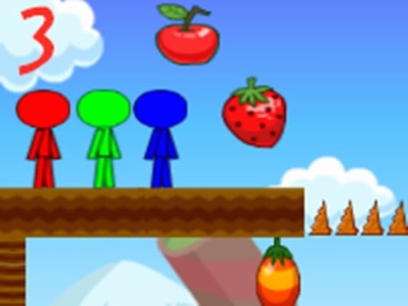 Stickman Bros In Fruit Island 3 Game Cover