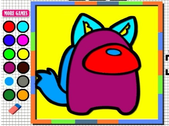 Among Us Coloring Fun Image