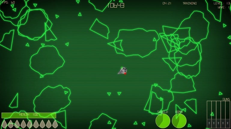 Asteroids screenshot