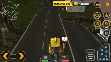 Crazy Hill Speed Taxi Driving 3D Image