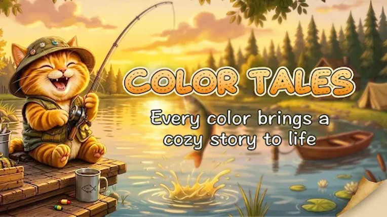 Color Tales Cozy Coloring Book screenshot