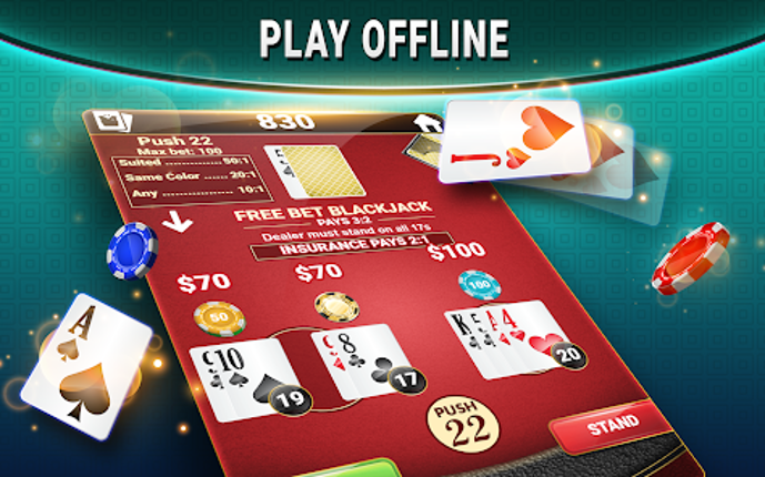 Blackjack & Baccarat Card Game screenshot