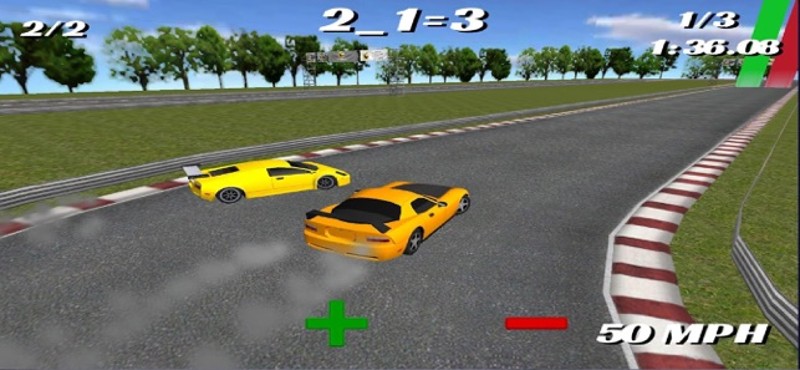 Math Racer Game screenshot