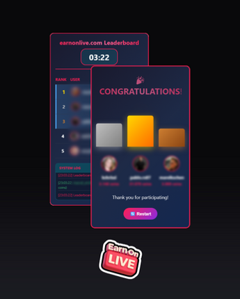Coin Leaderboard | TikTok LIVE interactive overlay Image