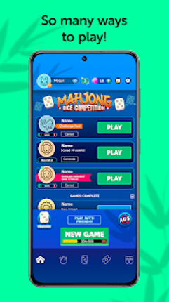Mahjong Dice Competition screenshot