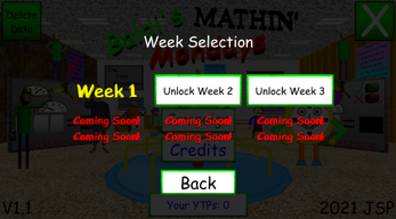 Baldi's Mathin' Mondays screenshot