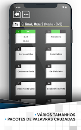 Palavras Cruzadas em Português screenshot