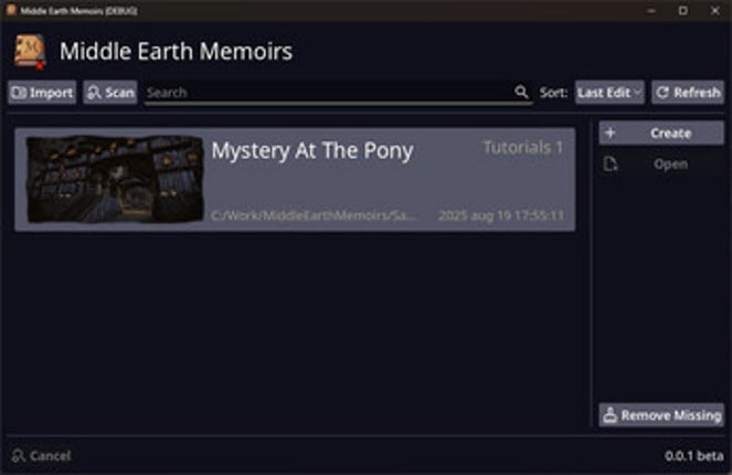 Middle Earth Memoirs screenshot