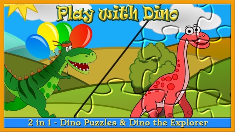 My baby first dino: dinosaur puzzle game for kids screenshot