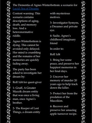 The Dementia of Agnes Winterbottom screenshot