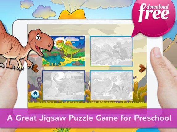 Dinosaurs Jigsaw Puzzles Free For Kids &amp; Toddlers! Image
