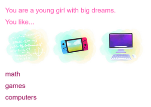 Young Girl, Big Dreams Image