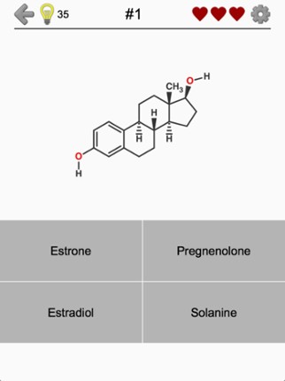 Steroids - Chemical Formulas screenshot