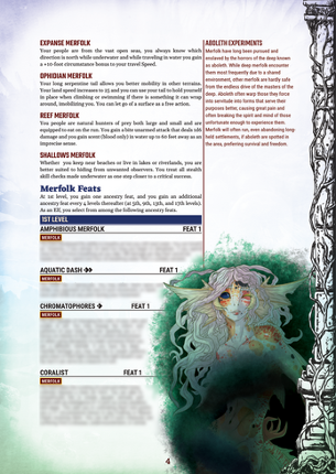 Eldritch Ancestries: Merfolk [Pathfinder 2E] SFW screenshot