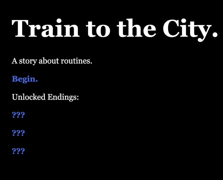 Games like Train to the City