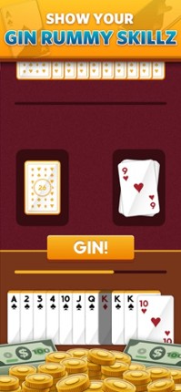 Gin Rummy Gold - Win Prizes! screenshot