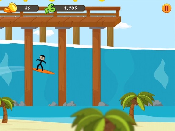 Stickman Surfer screenshot