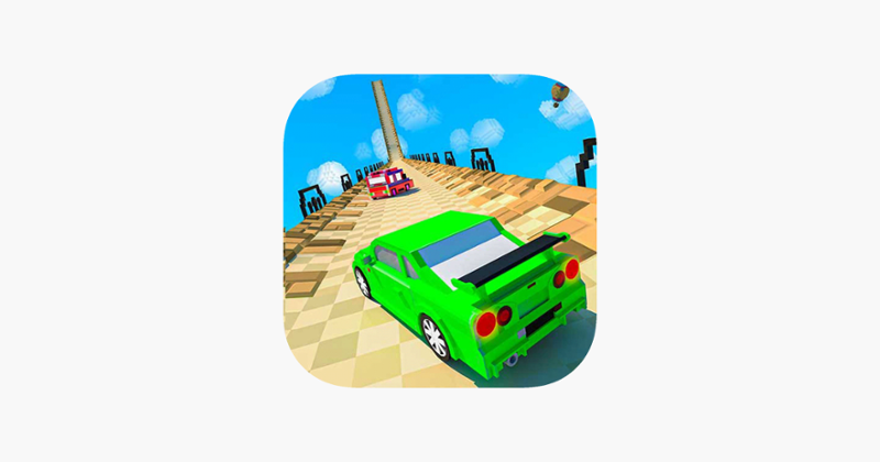 Blocky Racing: Mega Ramps Game Cover