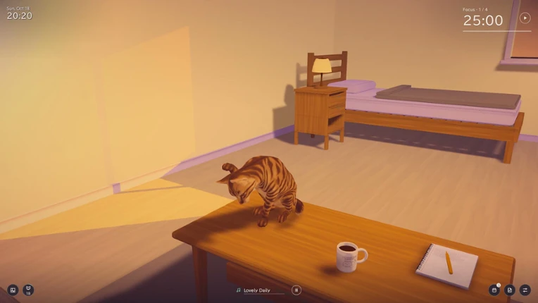 Cozy Cat Room: Focus Time with Your Cat screenshot