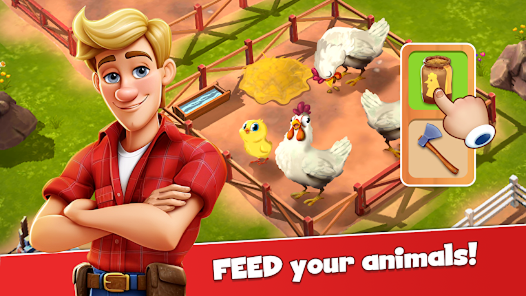 Happy Farm Town - Farm Games Image