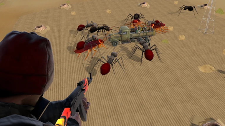 Fire Zone: Flame Gun Shooting Image
