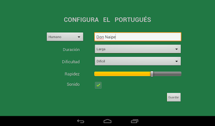 Portugués Don Naipe screenshot