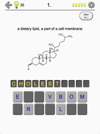 Steroids - Chemical Formulas screenshot