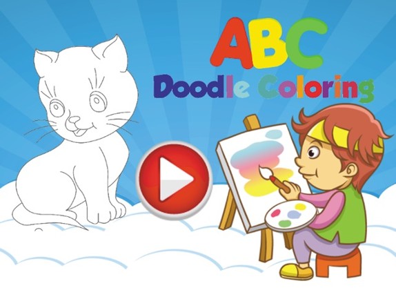 A-Z English Easy Coloring Book screenshot