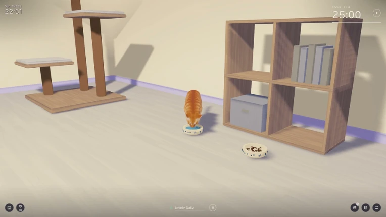 Cozy Cat Room: Focus Time with Your Cat screenshot