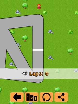 Crash Race -  The racing car game in 8 bit style screenshot