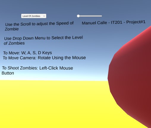Manuel Calle - Project 1 (Zombie Shooter) Image